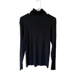 Clifford&Wills Long Sleeve Turtleneck Pullover Silk Sweater Black Women's Small